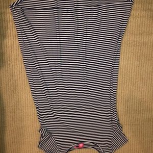 J Khaki navy and white striped t shirt dress